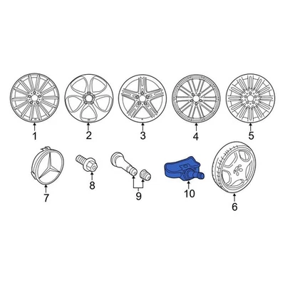For Mercedes-Benz C300 15-23 Tire Pressure Monitoring System (TPMS) Sensor Foto 1 de 4