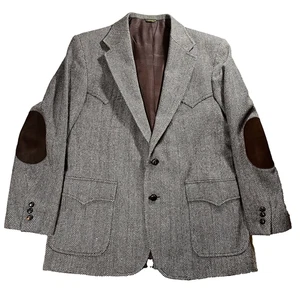 VTG Levi's Western Blazer Sport Coat Size 44R Multi Color Tweed Made In USA - Picture 1 of 14