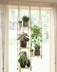 Window Plant Shelves Macrame Plant Hanger Floating Shelves Window Sill Shelf ... - Picture 1 of 6