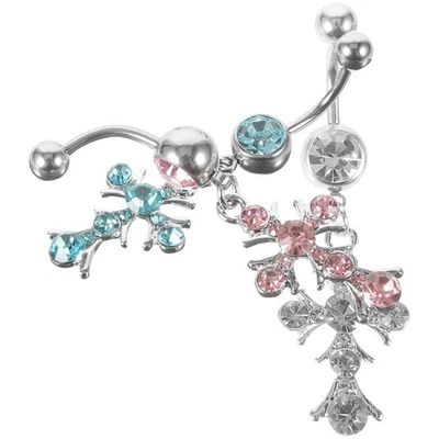  3 Pcs Bauchringe Bauchnabelring Body Piercing Schmuck Körperschmuck - Bild 1 von 4