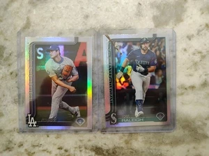 (2)  2025 Topps Series 2  Rainbow Foil #603 CAL RALEIGH & #400 Shohei Ohtani - Picture 1 of 2