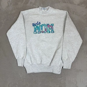 VTG 90s USA UCLA Mom Sweatshirt Womens M Gray Pullover - Picture 1 of 7