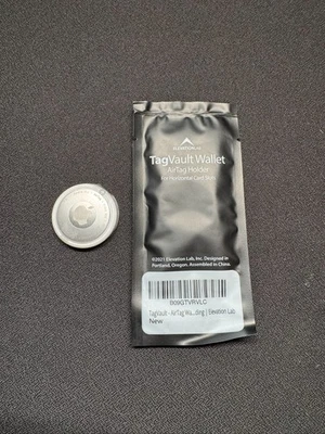 Brand New Apple AirTag + Elevation Lab TagVault Wallet Holder – BUNDLE - Image 1 of 4