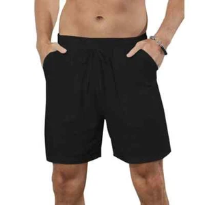 Men Summer Casual Loose Shorts Solid Color Short Pants Drawstring Elastic Waist - Picture 1 of 27