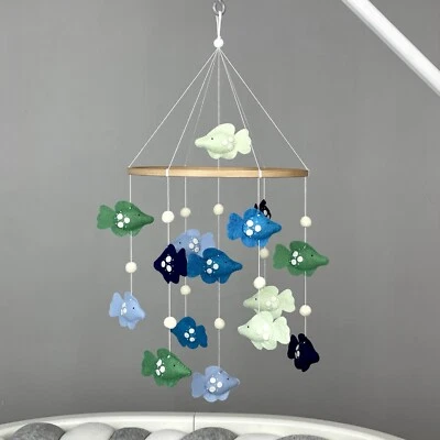 Peces Bebé Cuna Móvil Océano Guardería Decoración Náutico Móvil Bajo el Mar Móvil Foto 1 de 4