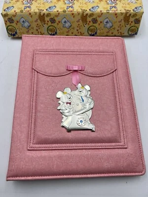 Album Fotografico 20x25 In Pelle E Argento Ag 3g De Santis Argento Rosa Bambina. - Immagine 1 di 4