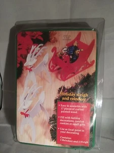 Reindeer & sleigh Set Do It Yourself Craft Kit 2 Reindeer And Sleigh   - Picture 1 of 5