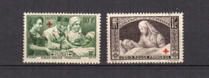 France 1940 au profil des blessés Croix rouge Y&T 459 & 460 2 timbres MH /TE4751 - Imagen 1 de 1
