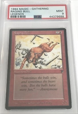 1994 MTG Legends - RAGING BULL - Graded PSA 9 MINT - Image 1 of 4