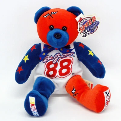 Dale Jarrett #88 熊毛绒团队豆正品 1999 年冠军刺绣花式 — 第 1/4 张图片