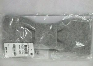 Charter Club 100% Cashmere Earwarmer Headband Grey Women Junior Cold Fall Winter - Picture 1 of 4