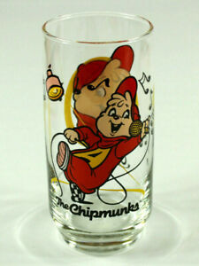 Alvin and the Chipmunks Alvin Promo Drinking Glass Vintage Hardee’s 1985