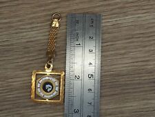 Vintage  Locket Fob For Pocket Watch Chain brass  Letter D  ! ( EB22 )