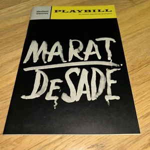 1967 PLAYBILL - MARAT DE SADE at THE SHUBERT THEATRE - Picture 1 of 17