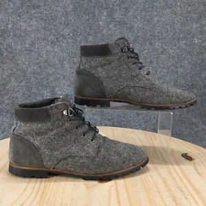 Woolrich Boots Womens 8 Chukka Gray Wool Lace Up Comfort Ankle Top WW3500-030 - Picture 1 of 18