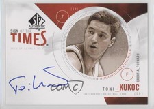 2010-11 SP Authentic Sign of the Times Toni Kukoc #S-TK Auto