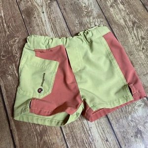 Patagonia Infant 3M Board Shorts Green Pink - Picture 1 of 3