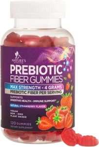 Fiber Gummies for Adults, Daily 4g Gummy Fiber Supplement, Prebiotic Gummy Chews - Picture 1 of 35