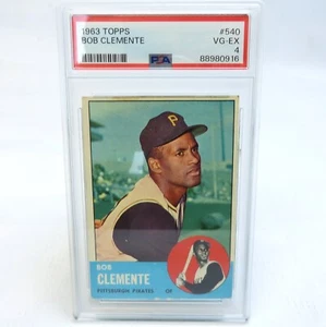 Roberto Clemente 1963 Topps #540 PSA Calificado 4 HOFer Piratas de Pittsburgh en muy buena condición-excelente - Imagen 1 de 1