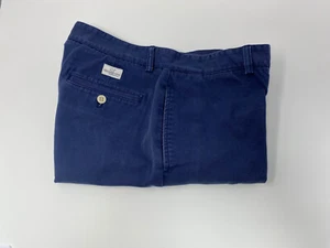 Vineyard Vines Mens Size 32 Faded Flat Front Club Chinos Chino Shorts Navy Blue - Picture 1 of 5