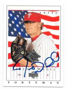 JEREMY WEDEL 2003 UPPER DECK AUTOGRAPHED SIGNED # 942 PHILADELPHIA PHILLIES