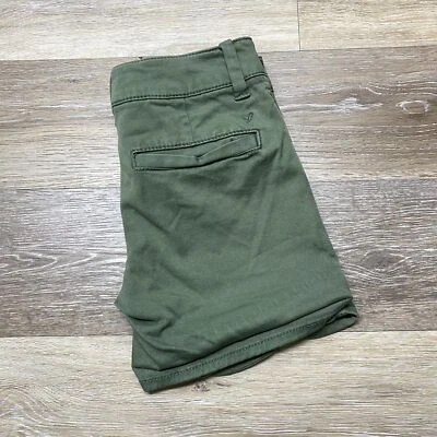 Shorts jeans feminino AMERICAN EAGLE midi cintura baixa verde tamanho 00 - Imagem 1 de 4