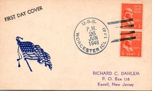 USS Worcester FDC - 6.26.1948 - F51981 - Picture 1 of 2