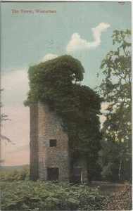 LOCAL POSTCARD THE TOWER WESTERHAM C1908 JA HUGHES STATIONER WESTERHAM - Picture 1 of 2