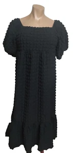 Simply Southern Maxi Black Cloud Flowing Poly/Spandex Bubble Dress size Small - Picture 1 of 3