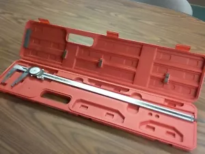 24" PRECISION STAINLESS STEEL DIAL CALIPER-HEAVY DUTY 0.001" grad. Depth measure - Picture 1 of 5