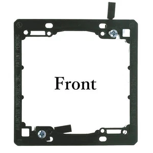 2-Gang Low Voltage Sheetrock Mounting Bracket for Open / Pass Through Wall Plate - Picture 1 of 2
