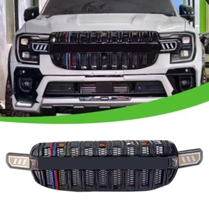 Front Mesh Grille Front Bumper Grill w/ Light for Ford Everest 2022 2023 2024+ - Imagen 1 de 8