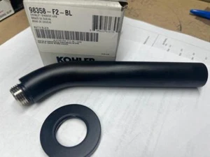 kohler K-98358 shower arm Showerarm Black Matte Exhale Bramd New Sealed - Picture 1 of 4