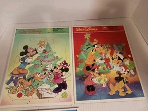 Menge 8 Vintage Golden Frame-Tablett Puzzles Disney USA Weihnachten Thema  - Bild 1 von 5