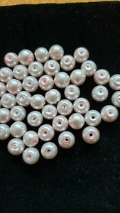 45 LIGHT PINK BEADS 6mm - Picture 1 of 1