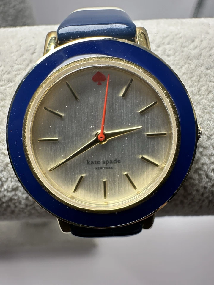Reloj Kate Spade 0340 Correa de Cuero a Rayas Damas Batería Nueva 28MM 7.5" D4 Foto 1 de 4