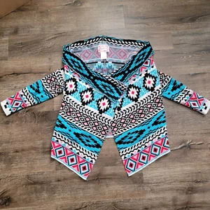 American Girl Beforever Youth Girls Aztec Cardigan Sweater Size M/L Open Front - Picture 1 of 6