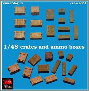 Modellbau / Zubehör Set / 1 Kisten im Maßstab 1:48 Boxen & Kisten - Bild 1 von 1