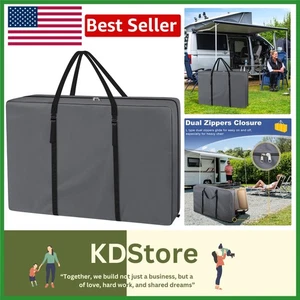 42L Heavy Duty Oxford Chair Storage Bag with Ergonomic Carrying Strap - Gray - Picture 1 of 11