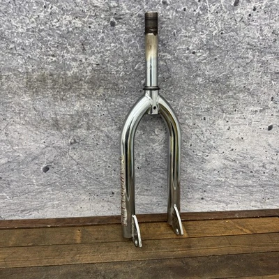 Vintage Powerlite BMX Fork 1 Inch Threaded FReestyle 1997 Chrome Old School 97 - Image 1 of 4