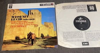 TAS: Q4 TWO 350 ed1 QUADROPH. Fremaux, CBSO: Massenet: Le Cid, Scenes, Virgin NM - Image 1 of 3