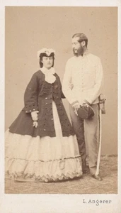 Duke Philipp of Württemberg & Marie Theresia  -  ROYALTY CARTE De VISTE CDV - Picture 1 of 2