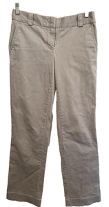 J Crew Stretch Hose 2 Reg City Fit hellbraun Reißverschluss Haken 97% Baumwolle 3% Elasthan gebraucht - Bild 1 von 11
