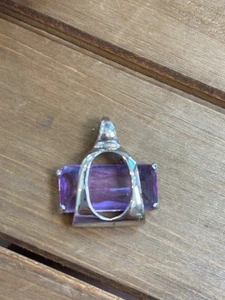 Sterling Silver Amethyst Pendant Jewelry  - (premier designs?) - Picture 1 of 7