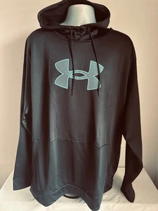 Under Armour Rival Fleece Big Logo HD Sudadera con Capucha Negra 1379854-003 Talla 5XL,XXXXXL - Imagen 1 de 3