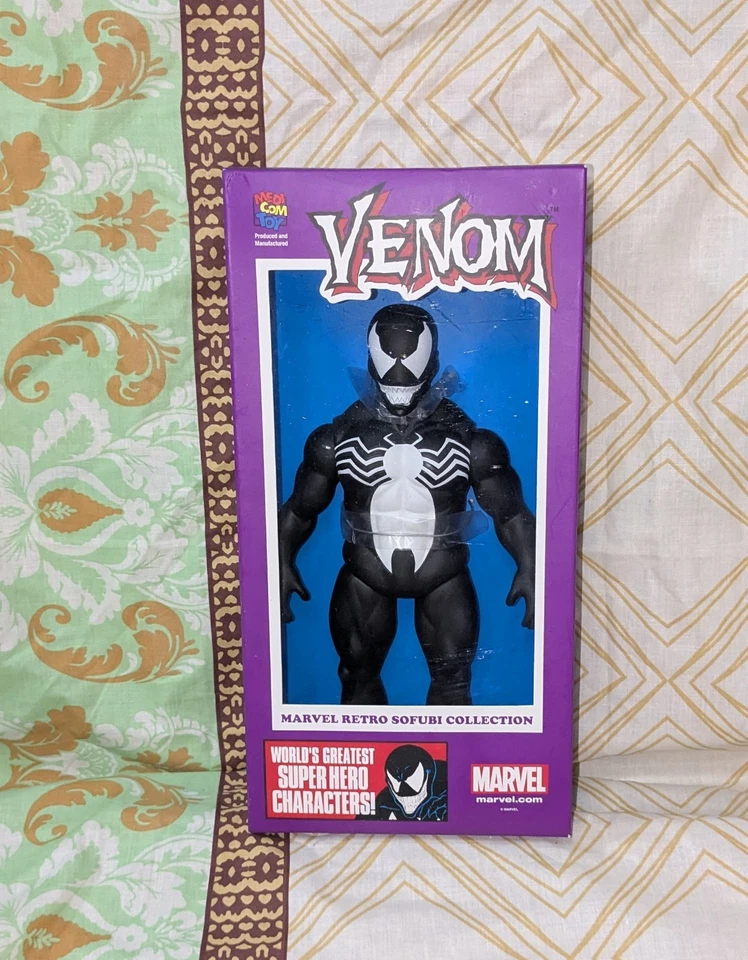 MEDICOM TOY Marvel Comics ретро Sofubi коллекции VENOM 10 дюймов виниловая фигурка новый - Изображение 1 из 4