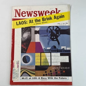 Newsweek Magazine April 3, 1961 Laos, Kennedy, Washington, M.I.T - Picture 1 of 4