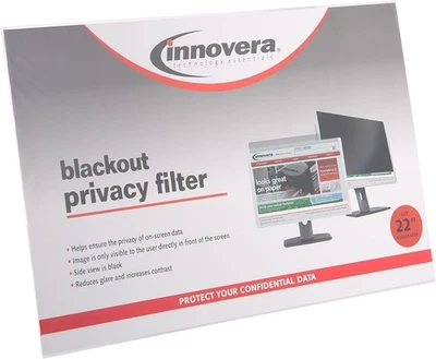 Innovera BLF22W, Black-Out Privacy Filter for 22" WIDESCREEN LCD Monitor - Image 1 of 3