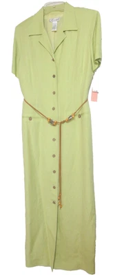 🆕️ELEGANTE VESTIDO RECTO Forrado con Botones 10 12 GRANDE L Clásico Atemporal Nuevo con Etiquetas Foto 1 de 4