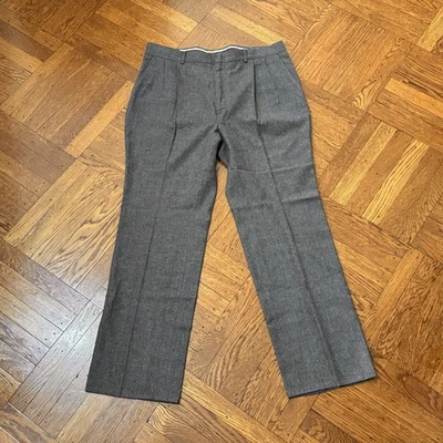 Pantalones plisados de lana a rayas Lee hechos en EE. UU. Italia para hombre 36x30 Foto 1 de 4